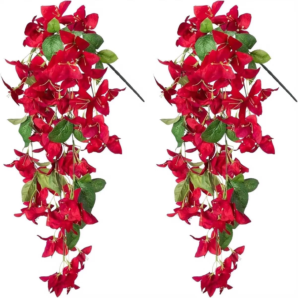 

Artificial Bougainvillea Artificial Plant Uv Resistant Artificial Plant Outdoor Garden Wedding Arch Decoration Flower XS（old）