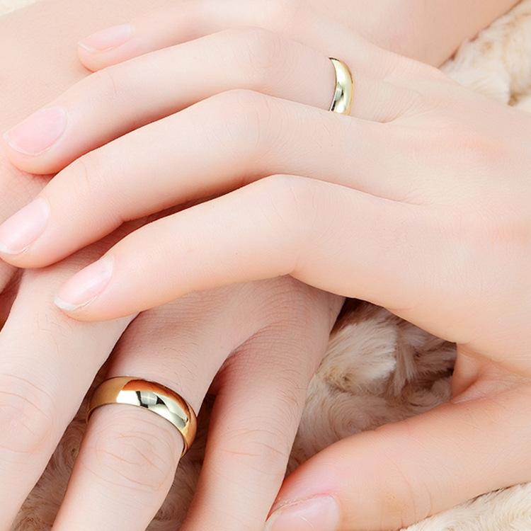 טבעות לזוג טבעת אירוסין זהב לגברים נשים תכשיטי חתונה