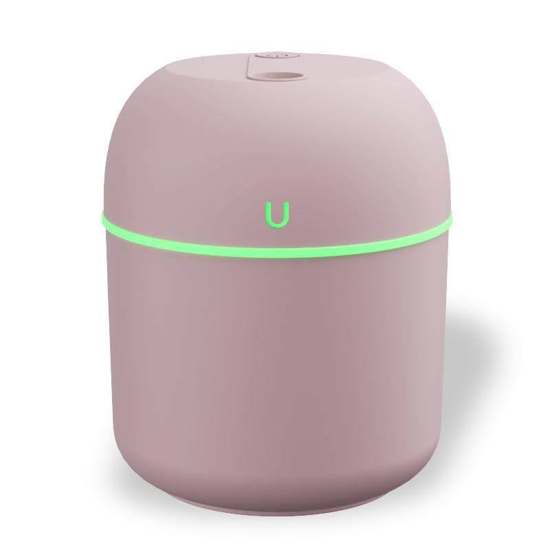 

USB air humidifier Mini fog household small desktop humidifier Intelligent car aromatreatment machine рожевий