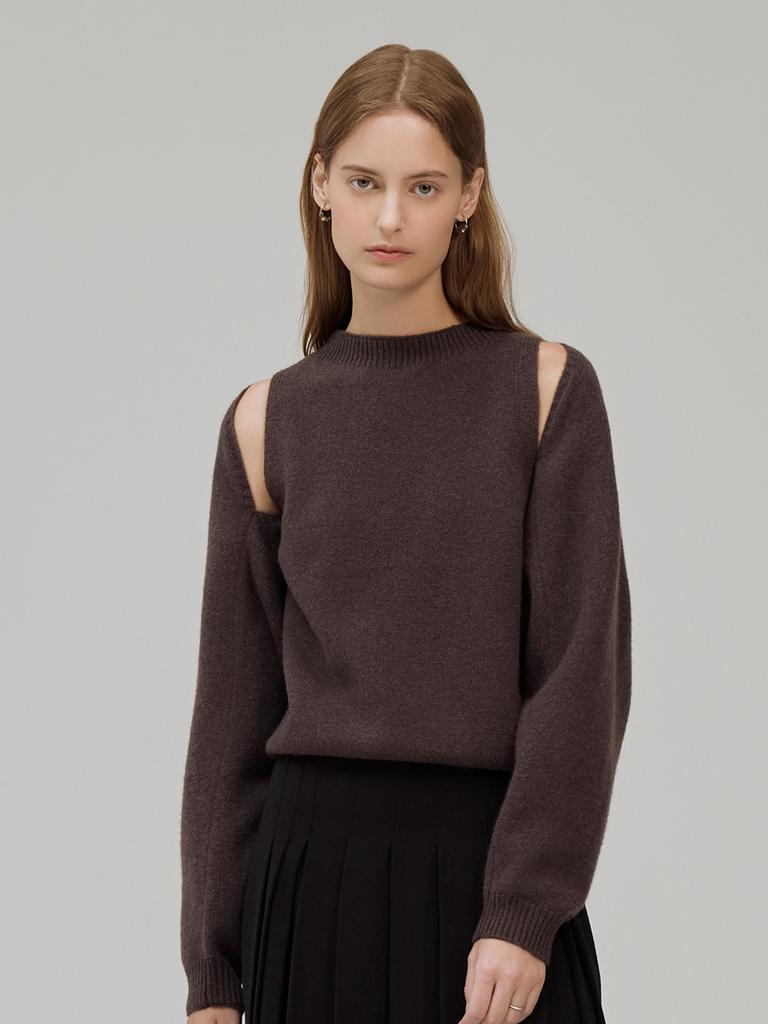 HUNCH Bolero& Sleeveless Knit Set (2Color)