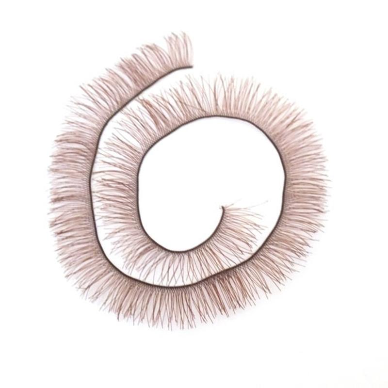 5PCS Craft Doll Accessory Eyelashes Set Customizable Length Realistic Curved Design Doll Eyelash Crafting Essential