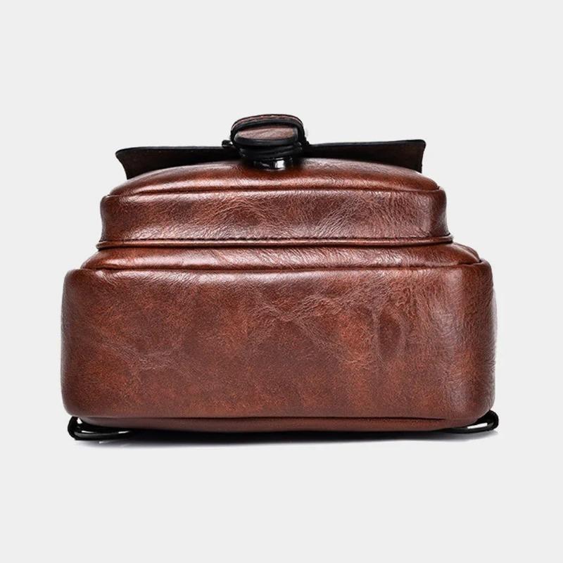 Casual Retro Men's Chest Bag, Large Capacity Crossbody Bag, Waterproof and Wear-resistant