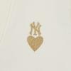 New MLB SS24 New York Yankees Knitwear Women's Cream 3FKCH0241-50CRS