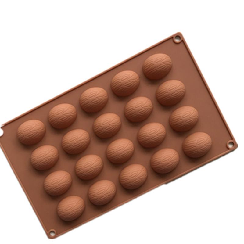 20 Löcher Walnüsse Nüsse Form Kuchen Schokolade Formen Silikon Pudding Form Haushalt DIY Kuchen Backen Werkzeuge
