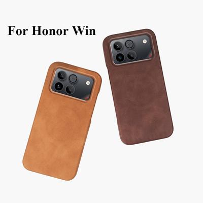 For Magsafe Magnetic Wireless Charging Case For Honor Win Sheepskin Leather Frameless Shockproof Hard Cover For Huawei Honor Win