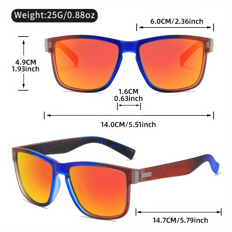Vibrant Gradient Polarized Sports Sunglasses for Men & Women - UV Protection, Fashionable Design with Metal Hinges Outdoor