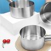 Stainless Steel Saucepan with Handle Multipurpose Nonstick Handheld Sauce Pan Cooking Pot for Induction Cooker Gas