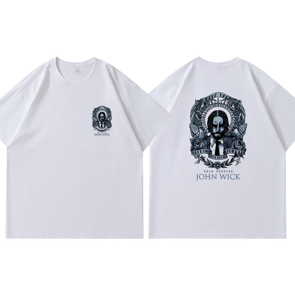 Fastpaced Pursuit 4 John Wick Keanu Reeves Pure Cotton T Shirt Unisexs Clothing and Womens Clothing 2026 Summer New TShirt