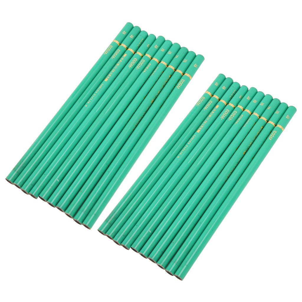 20pcs Charcoal Pencils Drawing Set Professional Unbreakable Safe Sketching Pencils Set for