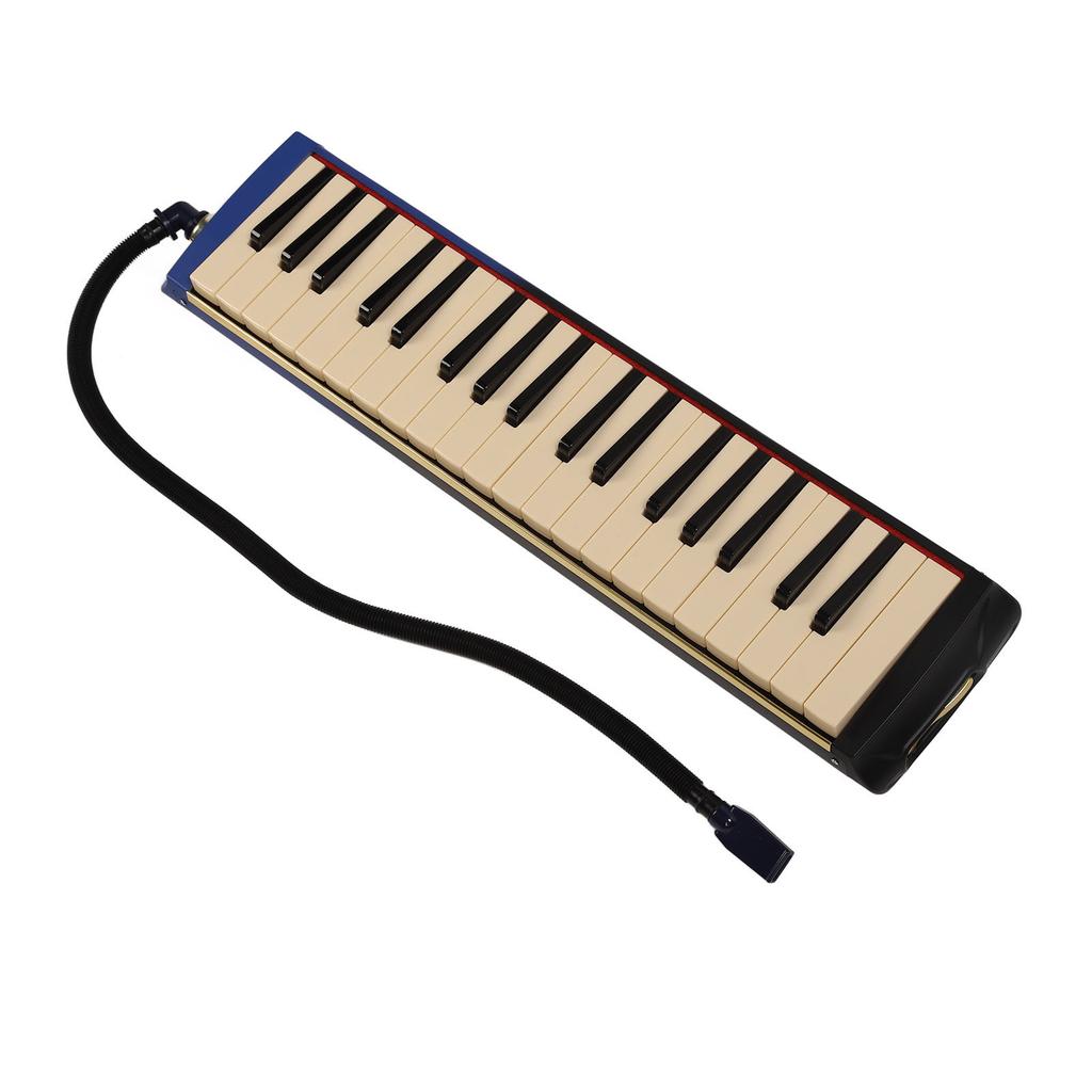 37 Key Melodica Instrument Piano Double Soft Tubes 2pcs Mouthpiece Melodica Air Piano Keyboard with