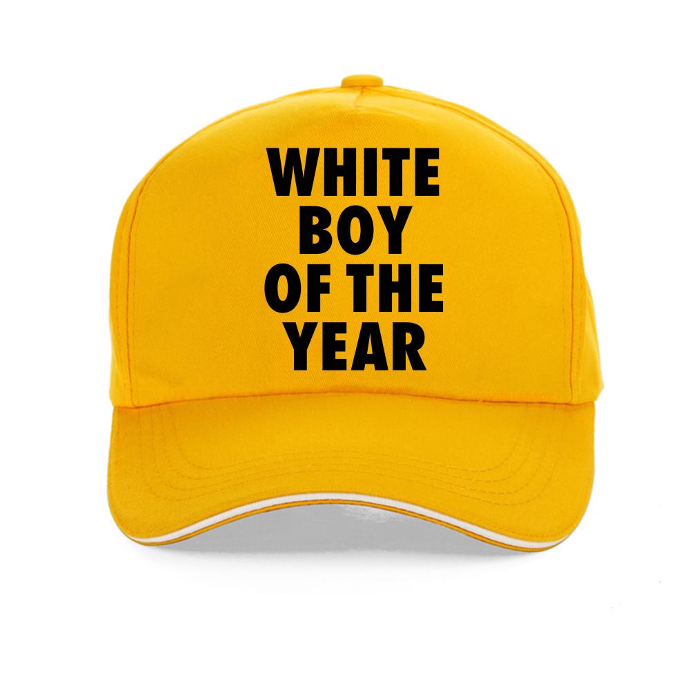 WHITE BOY OF THE YEAR print Graphic baseball cap Casual Street Fashion Unisex snapback hats outdoor Breathable adjustable hat