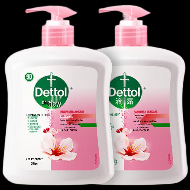 Dettol Antibacterial Hand Wash Refill - Moisturizing Fresh Scent (2x 450g)