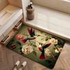 New Chinese-Style Flower Diatom Mud Floor Mat, Toilet Cushion, Door-To-Door Bathroom Quick-Drying Toilet Door Mat