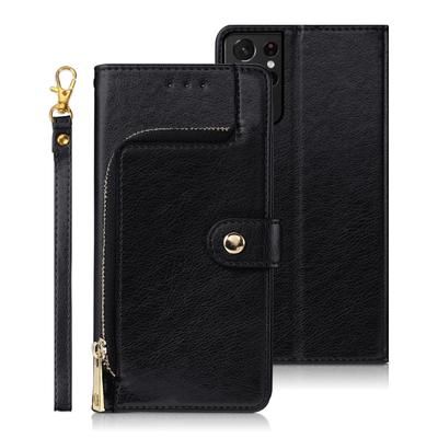 Etui na portfel z zamkiem błyskawicznym do Xiaomi 11 Lite 11T Redmi 9C 9 uwaga 11 11S 10 Poco X3 NFC M4 X4 Pro pokrowiec z klapką etui ze skóry PU gniazdo karty smycz do telefonu zderzak