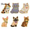 Cat Brooch Pin Enamel Bow Tie Brooch, Cartoon Kitten Metal Badge Durable Alloy Pin, Hats Bags Scarves Clothes Decorative Accessory Theme