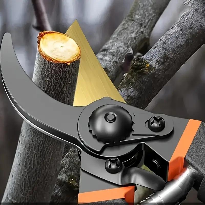8.5" Professional Titanium Bypass Pruning Shears - Super Sharp Premium Garden Shears, Pruning Shears For Gardening, Garden