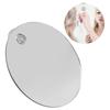 Round Shower Mirror AntiFog Shaving Mirror Wall Hanging Shatterproof Mirror for Bathroom