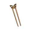 Handmade Wooden U-Shaped Double Hairpin: Ancient Style Updo Accessory for Hanfu
