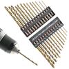 13pc British System Hexagonal Handle Titanium Plated Twist Drill 1/16-1/4 Electric Drill Screwdriver Drilling Tool Set