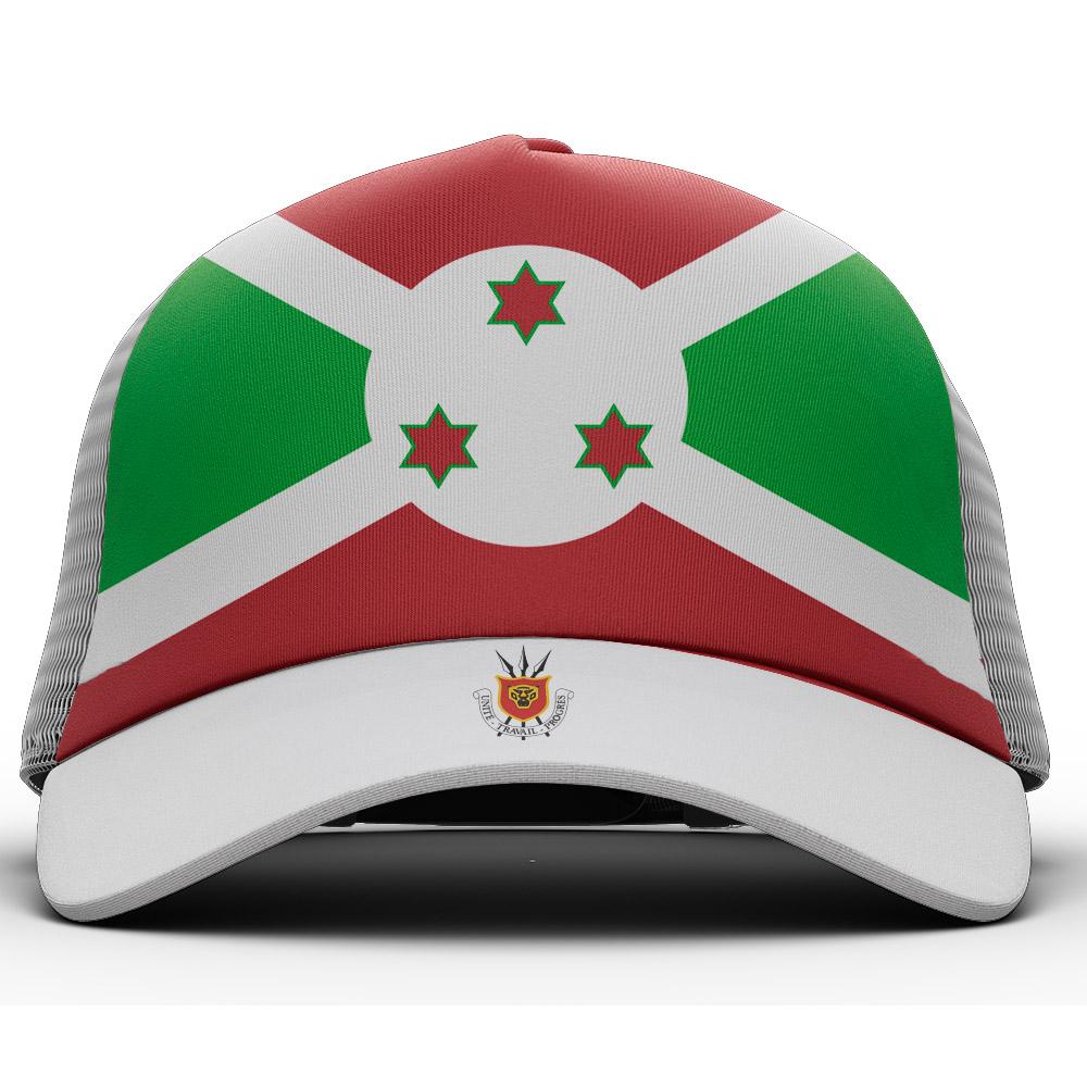 Burundi Male Youth Student Free Custom Name Number Logo Photo Bdi Flag Burundian French Nation Bi Country Diy Text Baseball Cap