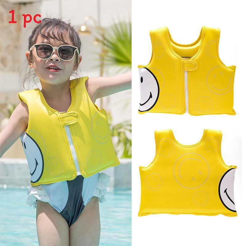 Childrens Cartoon Float Vest With Polyester Material For Swimming And Water Activities