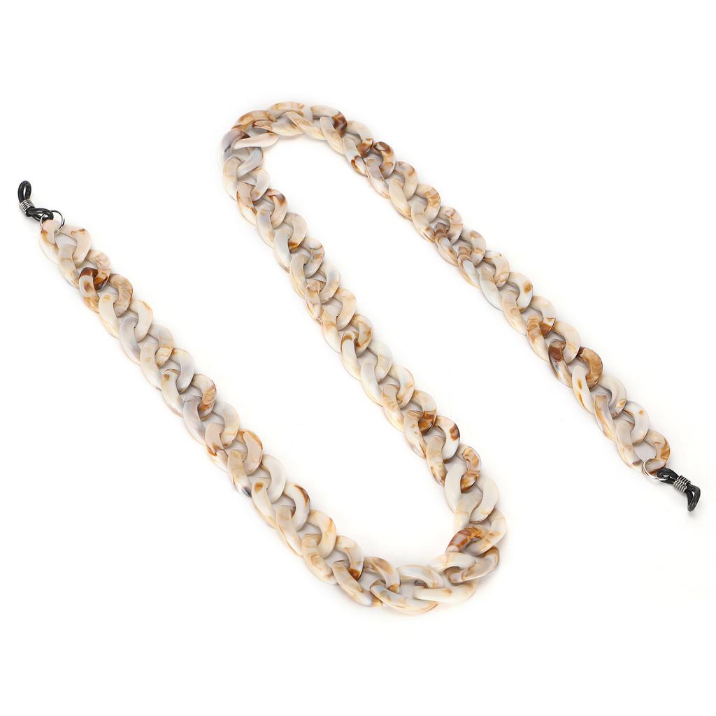 Acrylic Eyeglasses Chain Simple Stylish Sunglasses Lanyard Strap Jewelry AccessoryBrown