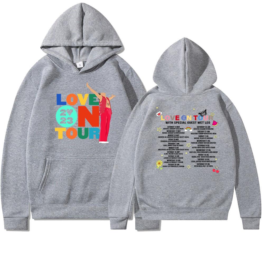 Sudadera con capucha unisex retro Love on Tour 2023 con diseño estampado en la parte delantera y trasera Sudadera con capucha gráfica HS Love on Tour As It Was Y2k Sudadera con capucha de moda