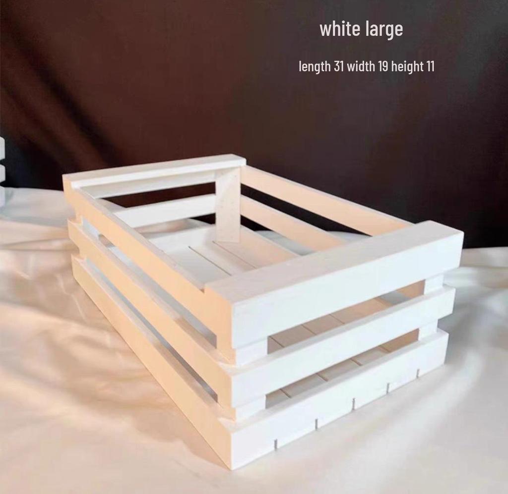 10-Piece White Dessert Display Stand Set: Wooden & Acrylic Tabletop Decoration
