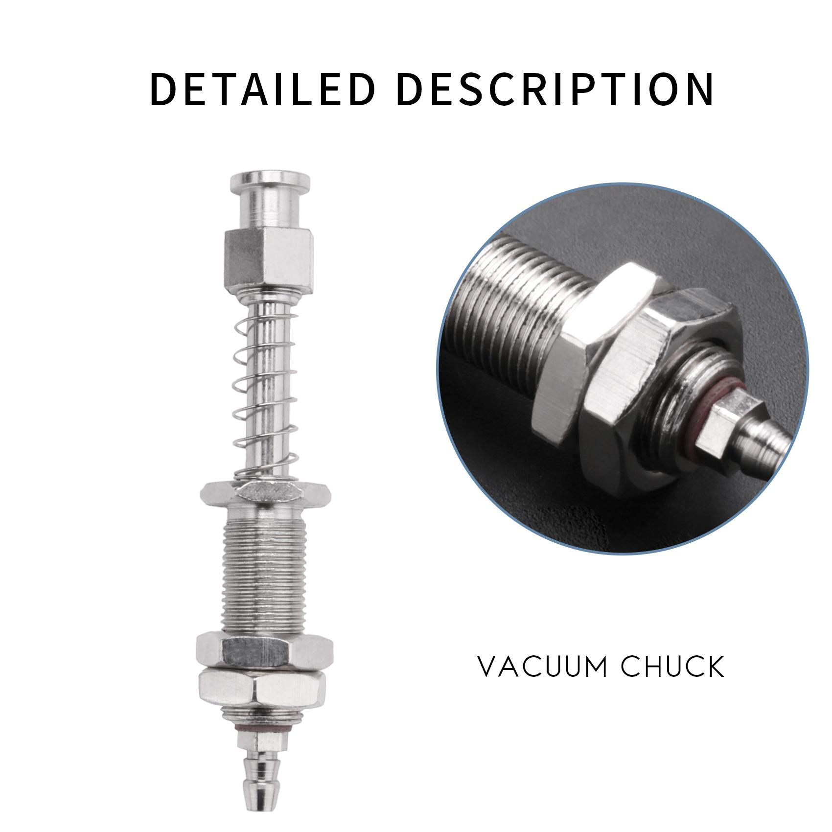 Multifunction 86Mm Suction Cup Bracket Hexagonal Bushing Thread Vacuum Cup Liquid Level Compensator Injection Molding Machine Pa серебряный