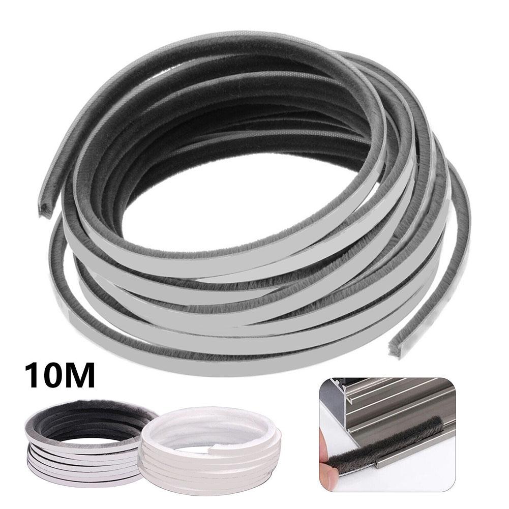 Reliable Windproof Dust Insulation 10M Brush Strip Door Sealing Strip For Long Lasting Protection Noise Reduction
