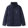 Brand Tag Men's Solid Color Stand Collar Thick Warm Down Jacket - Winter New Arrival Y4W813