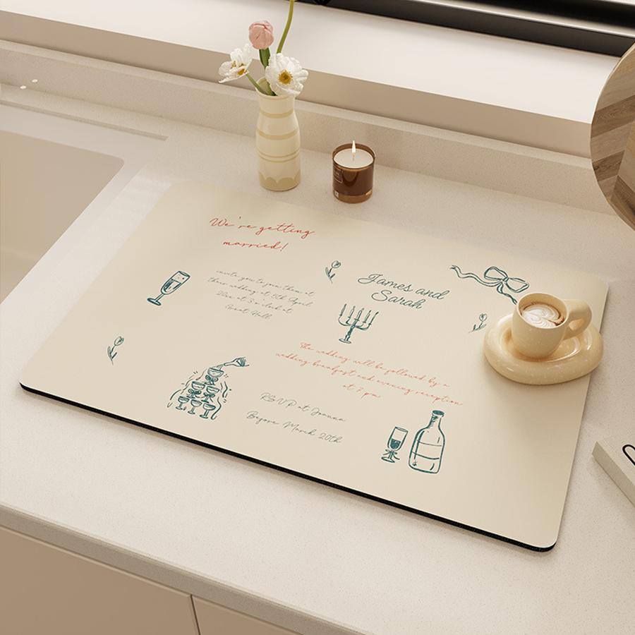 Multi-themed Placemats, Waterproof and Oil-resistant Household Table Mats, Kitchen Tabletop Decorative Mats.