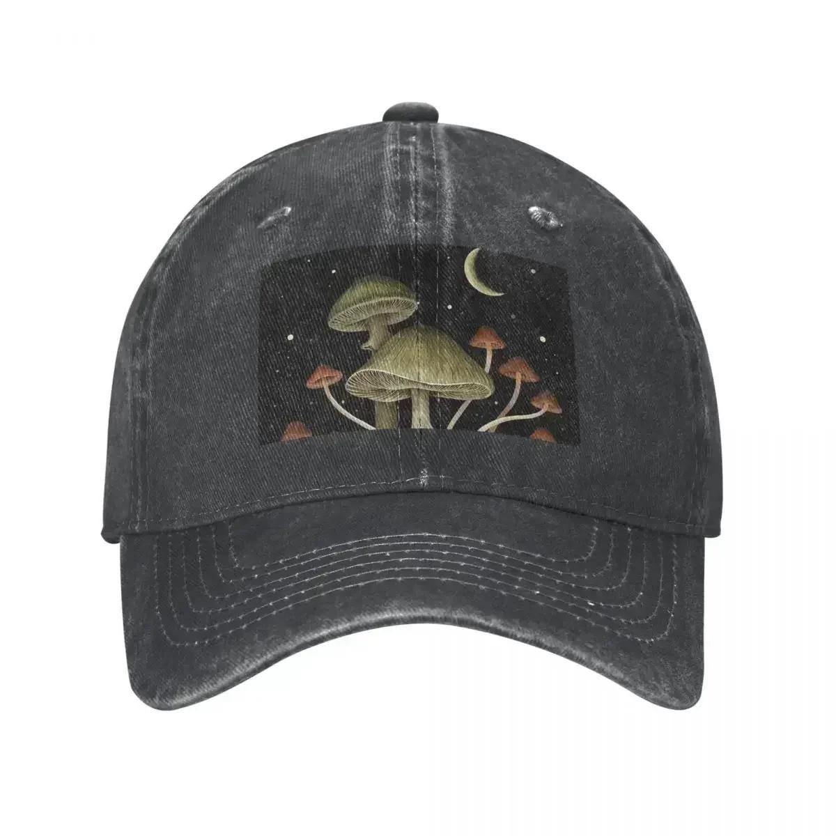 Death Cap Baseball Caps Fashion Denim Fabric Hats Outdoor Adjustable Casquette Streetwear Baseball Cowboy Hat for Unisex One Size
