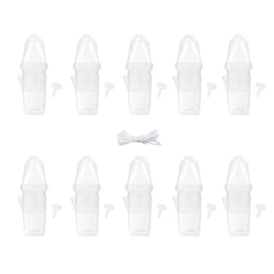 Absorbent Flower Pot with Transparent Double-Layer Design 150ml Deep Water Reservoir Adjustable Vent Humidity Dome Plant Propagation Pot