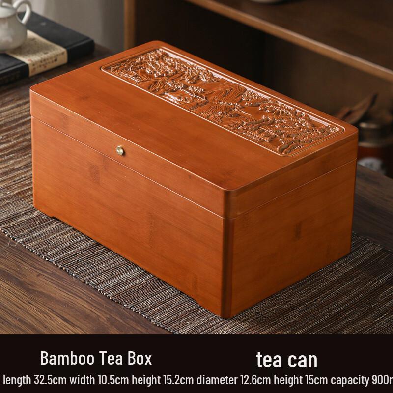 

Bamboo Double-Layer Tea Cake Box