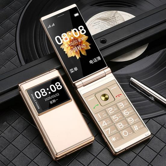 Сотовый телефон-раскладушка для пожилых людей, большой экран 2,8 дюйма ...