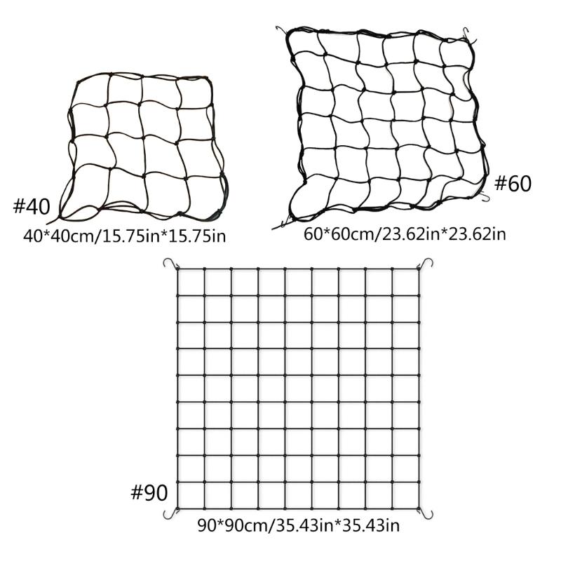 Plant Support Scrog Net Elastic Trellis for Greenhouses Tent 40x40cm/60x60cm/90x90cm Plant Pressure Net Elastic Tent