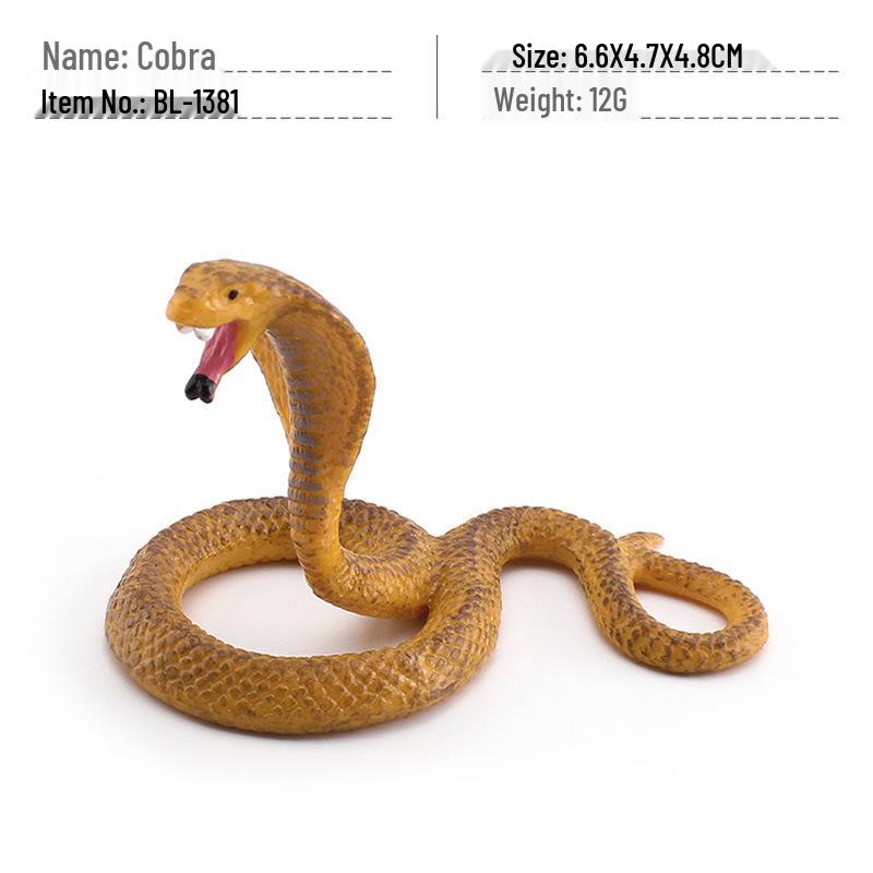 Reptile Simulation: Snake Wildlife Toy - Children's Cognitive Decor Model