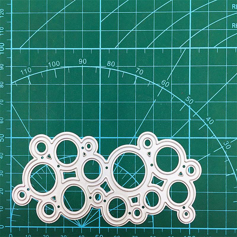 Round Bubble Card Pattern Metal Cutting Dies Craft Embossing Stamps for Card Making Decor Scrapbooking Stencil