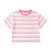 Dudu Family Kids' Cloud Striped Short-Sleeve T-Shirt