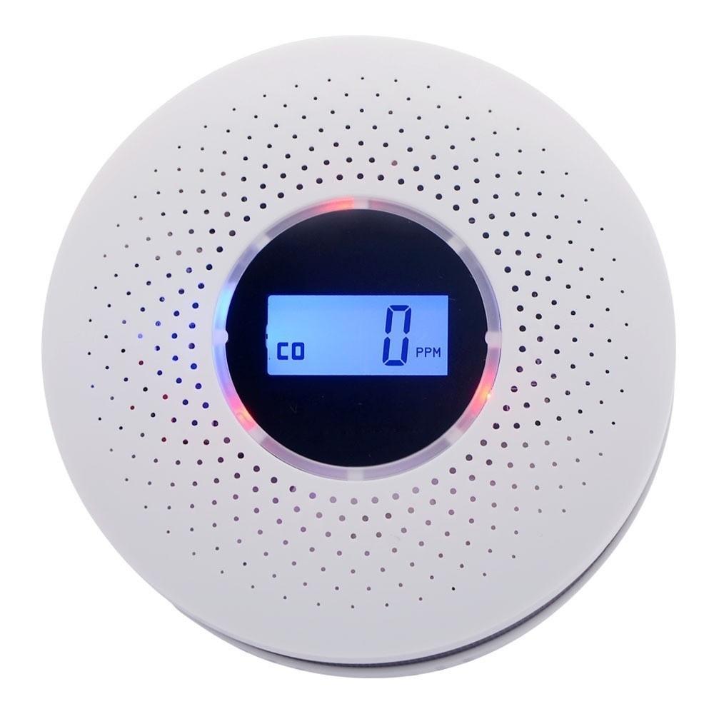 2 in 1 Carbon Monoxide Detector Portable CO Monitor Air Quality Monitor Smoke Alarm  Garage