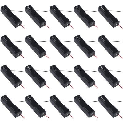 20Pcs Battery Holder 3.7V Clip Holder Box for Case For Rechargeable Li-ion Battery Storage Box 18650 Battery Holder
