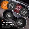 2pcs Car Cup Coaster High Quality Colorful Non Slip Pad Parts For Volvo XC90 V90 V60 V40 S80 S60 S90 C40 XC60 XC40 V70 XC70