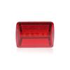 Red Bicycle Bike Rear Tail Light Safety Flashing Battery Powered (w/o Battery)