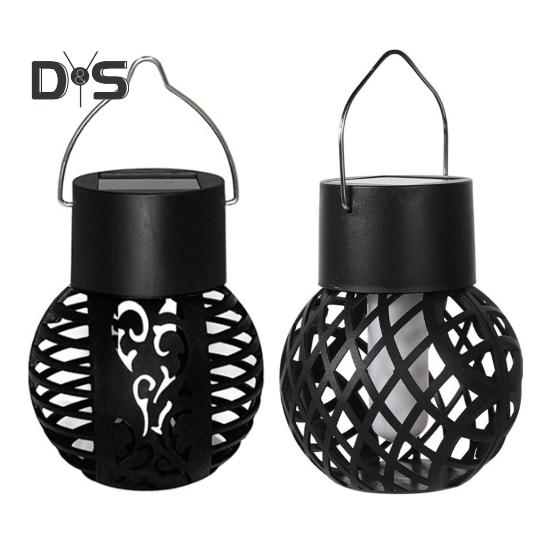 Solarna Mini Wisząca Lampka Płomień Łatwa w Instalacji Wodoodporna Automatyczne Włączanie/Wyłączanie Energooszczędna LEDowa Latarnia Solarna Dekoracja Ogrodu