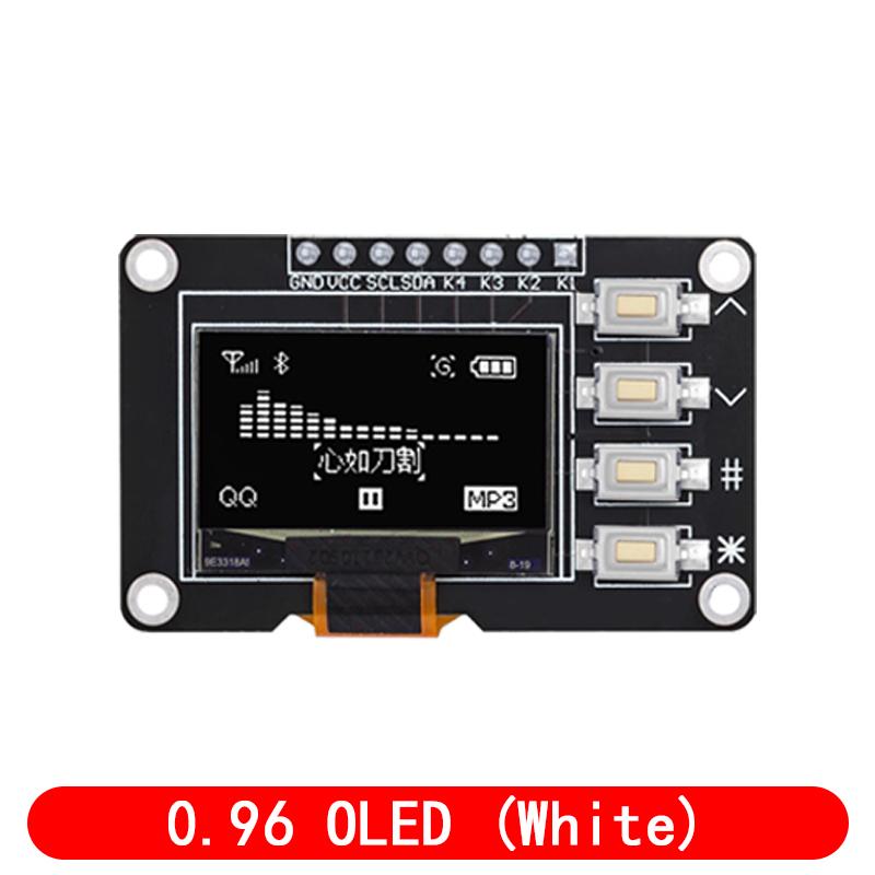 NEW product 0.96 inch OLED IIC White/YELLOW BLUE/BLUE 12864 OLED Display with 4x4 key I2C SSD1315 LCD Screen Board for Arduino