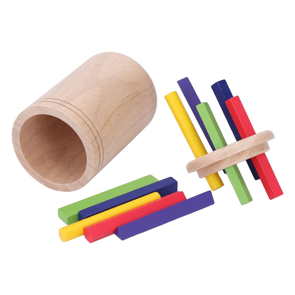 Wooden Learning Color Shape Sorting Toy Fine Motor Skills Puzzle Toy Sensory Matching Game with Draw