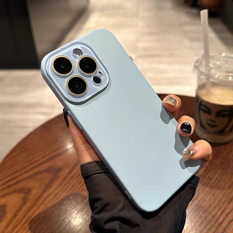 Natural titanium phone case for For Iphone 16 15 14 13 12 11 pro max plus hard pc back cover case bumper Camera protection with lens