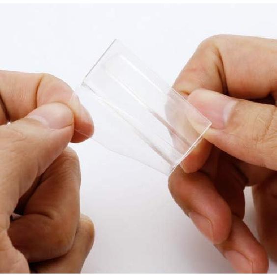 50Pcs 4x2cm Mini Acrylic Sign Display Holder Price Name Card Tag Label Stands