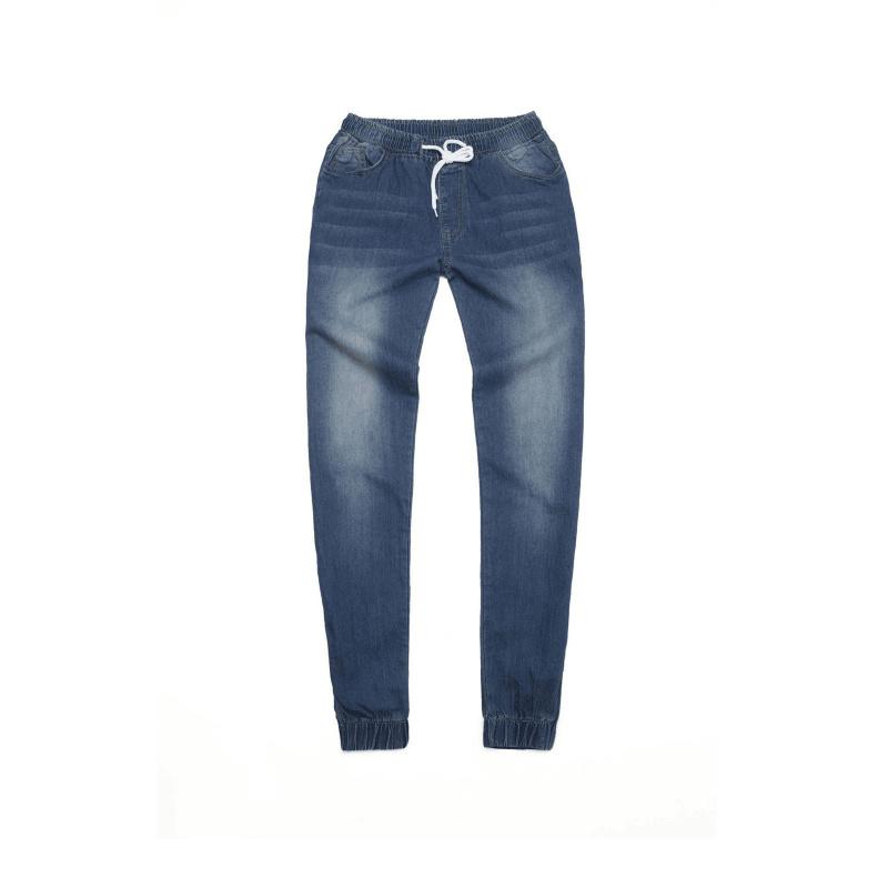 Elastic Waist Drawstring Low-Waist Women's Jogger Jeans